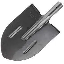 Лопата штыковая рельсовая сталь с ребрами жесткости(Лаковое покрытие)(10),  ЗМИ